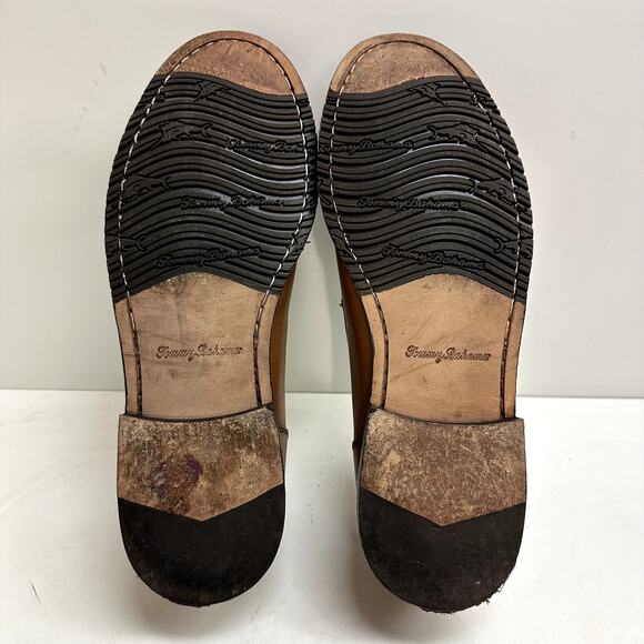 EXCELLENT Tommy Bahama Maya Bay Bit Loafer Fish Hook Tan Brown Size 9 - Picture 12 of 15